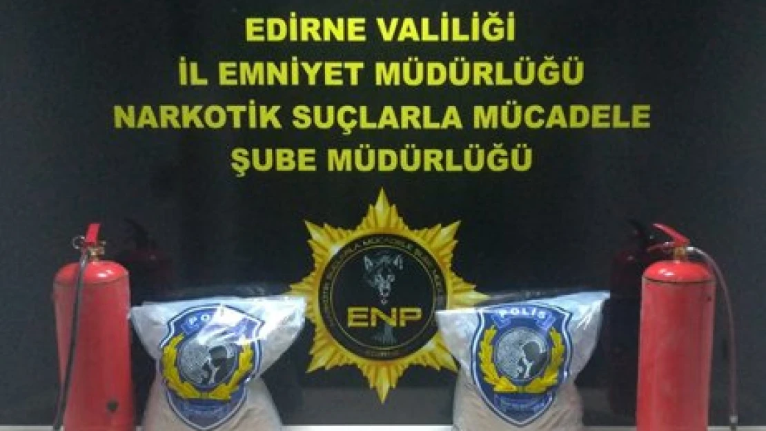 Yangın tüpünde eroin