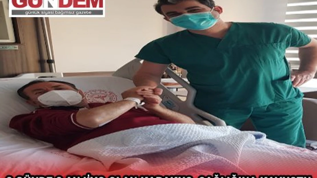 2 GÜNDE 2 ANJİYO OLAN KARAKUŞ, SAĞLIĞINA KAVUŞTU 