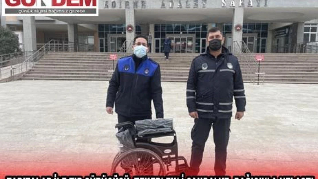 ZABITALAR İLE TIR SÜRÜCÜSÜ, KANSER HASTALARI İÇİN TEKERLEKLİ SANDALYE BAĞIŞIYLA UZLAŞTI
