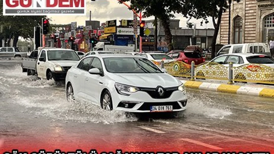 Gök gürültülü sağanak zor anlar yaşattı
