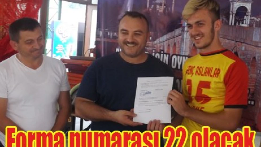 Forma numarası 22 olacak