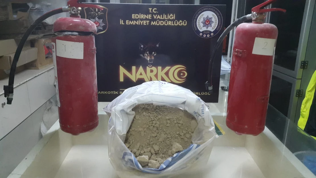Yangın tüpünde eroin