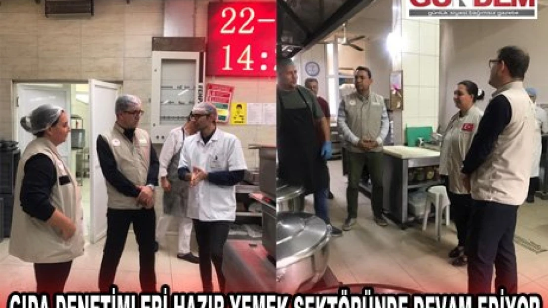 Gıda denetimleri hazır yemek sektöründe devam ediyor