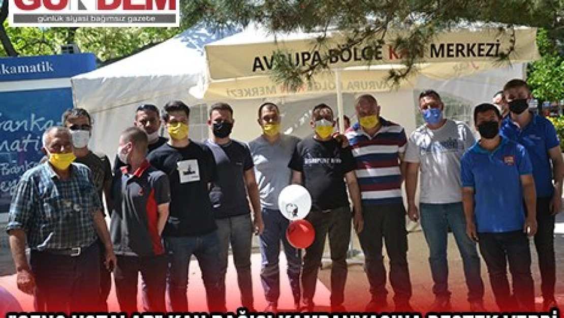 Keşan'da 'genç ustalar' kan bağışı kampanyasına destek verdi