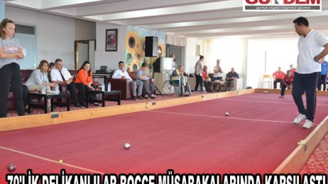  70'lik delikanlılar Edirne'deki huzurevleri arası bocce müsabakalarında karşılaştı