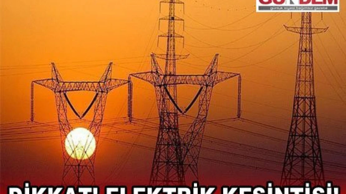 Dikkat! Elektrik kesintisi!