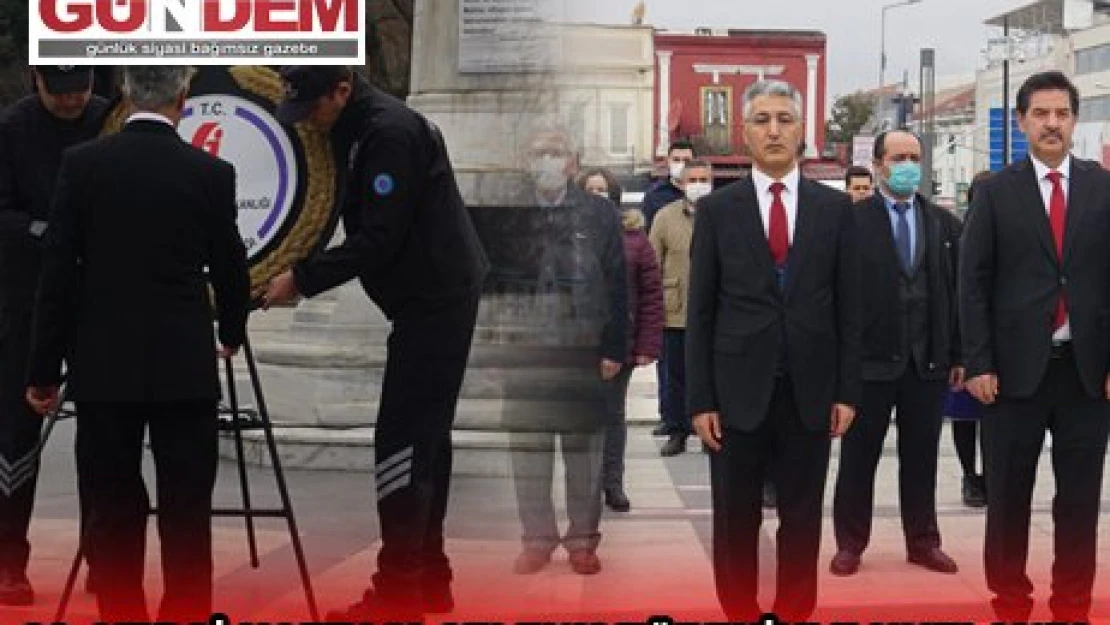 33. VERGİ HAFTASI ÇELENK TÖRENİYLE KUTLANDI