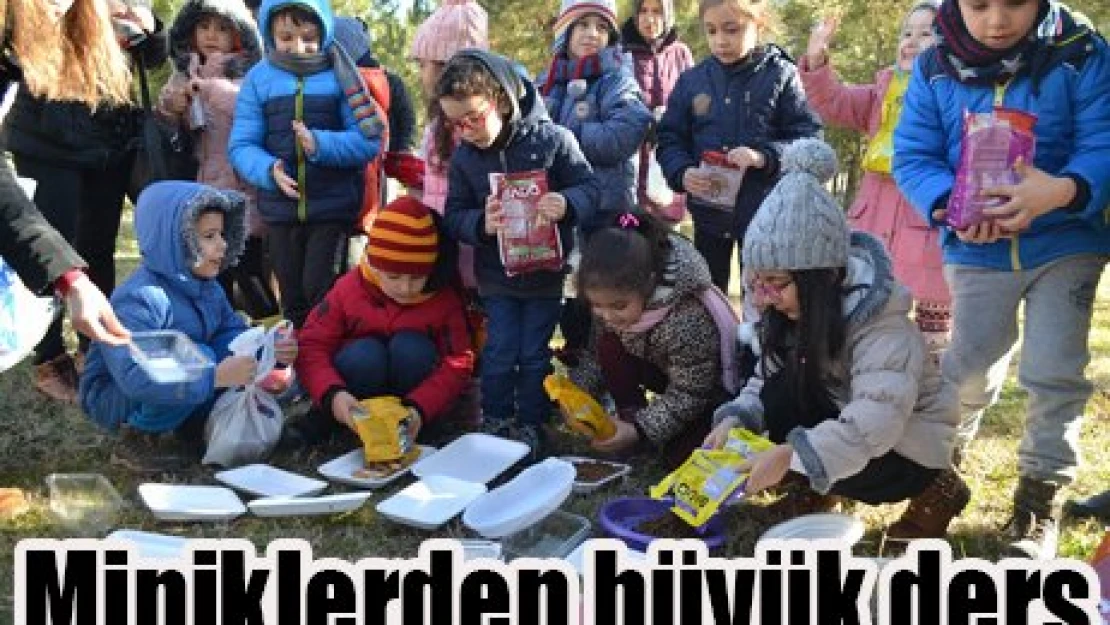 Miniklerden büyük ders