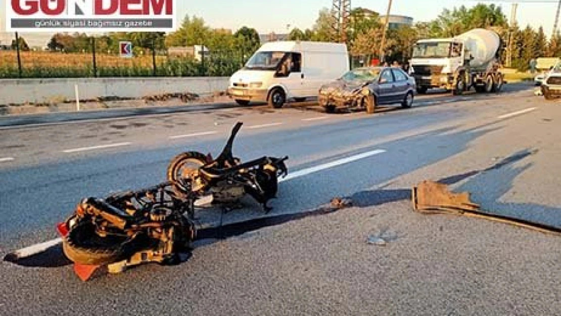 Kırklareli'nde otomobille çarpışan motosikletin sürücüsü yaşamını yitirdi