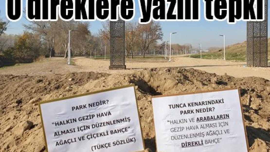 O direklere yazılı tepki