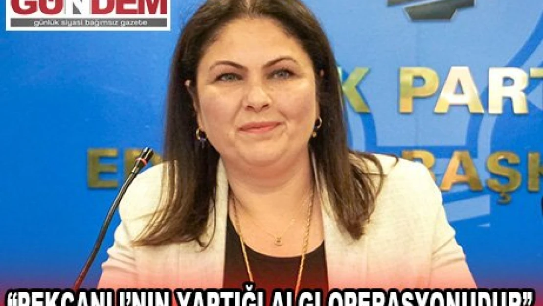 'Pekcanlı'nın yaptığı algı operasyonudur'