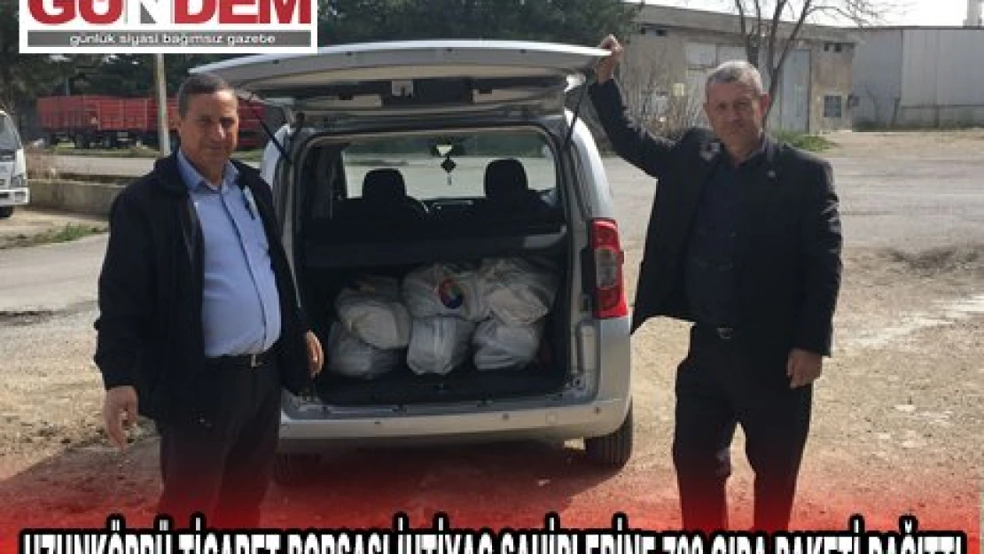 UZUNKÖPRÜ TİCARET BORSASI İHTİYAÇ SAHİPLERİNE 700 GIDA PAKETİ DAĞITTI