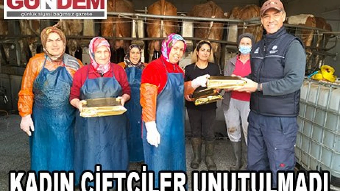 Kadın çiftçiler unutulmadı