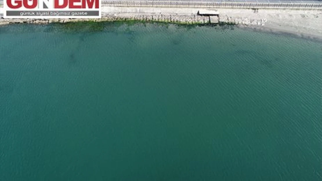 Tekirdağ'da rüzgar müsilajı kıyıdan uzaklaştırdı