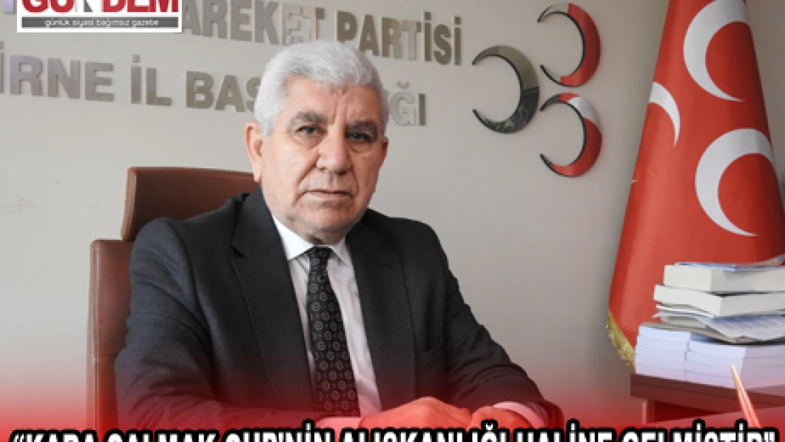 'Kara çalmak CHP'nin alışkanlığı haline gelmiştir'