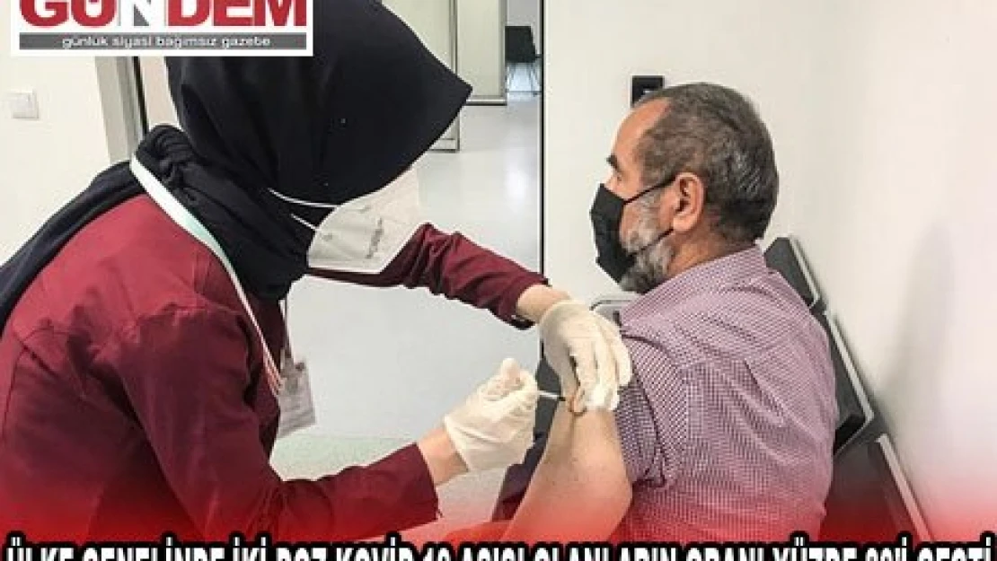 ÜLKE GENELİNDE İKİ DOZ KOVİD-19 AŞISI OLANLARIN ORANI YÜZDE 80'İ GEÇTİ