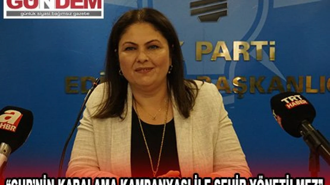 Başkan İba, CHP'nin karalama kampanyası ile şehir yönetilmez