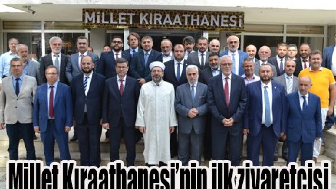 Millet Kıraathanesi'nin ilk ziyaretçisi
