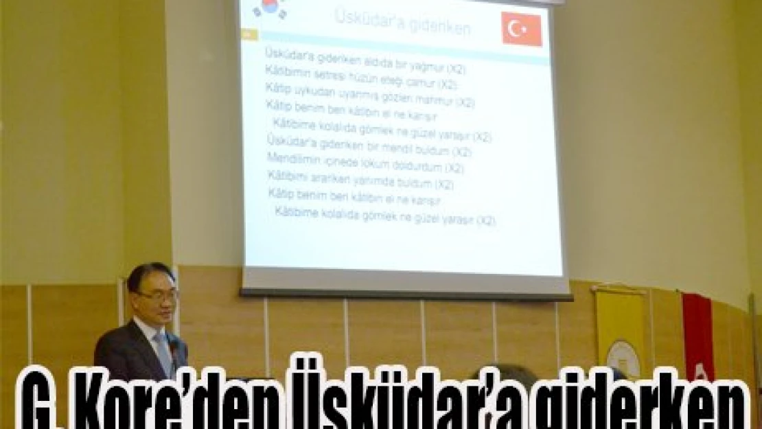 G. Kore'den Üsküdar'a giderken