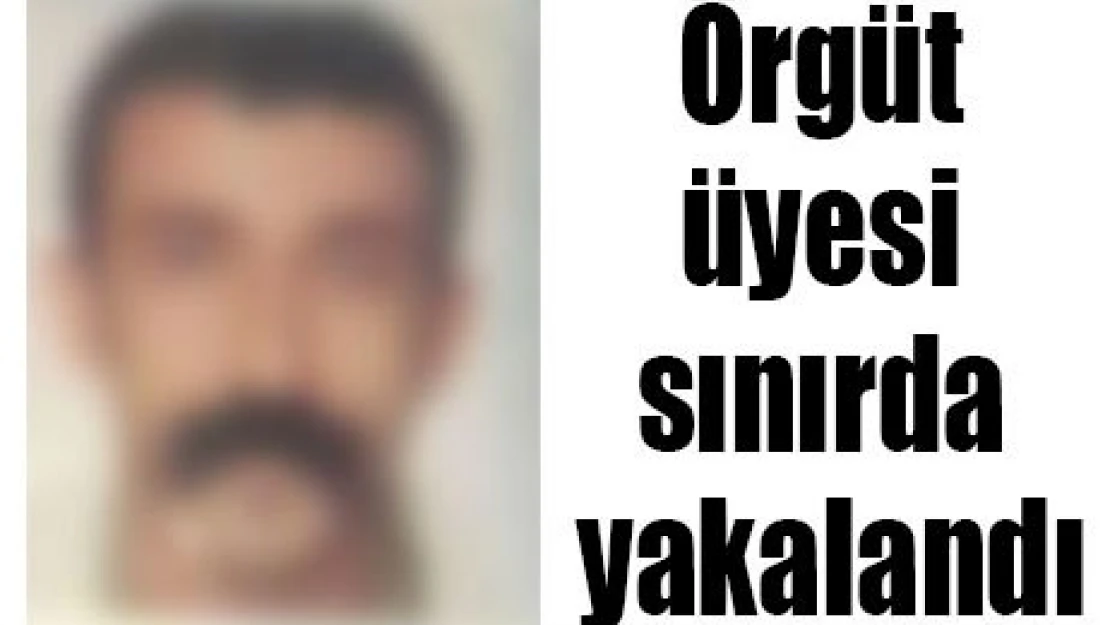 Örgüt üyesi sınırda yakalandı