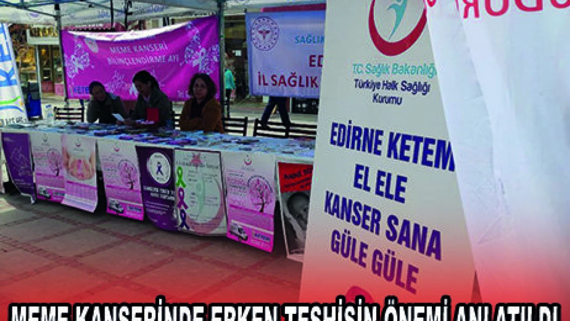 MEME KANSERİNDE ERKEN TEŞHİSİN ÖNEMİ ANLATILDI