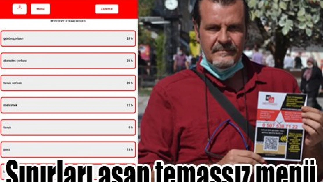 Sınırları aşan temassız menü