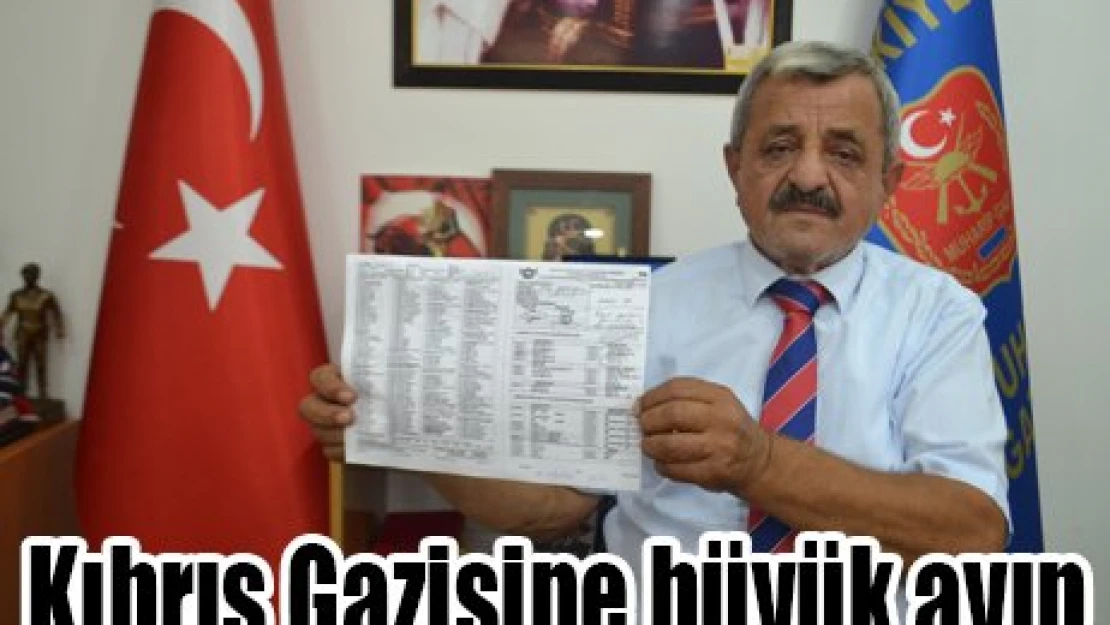 Kıbrıs Gazisine büyük ayıp