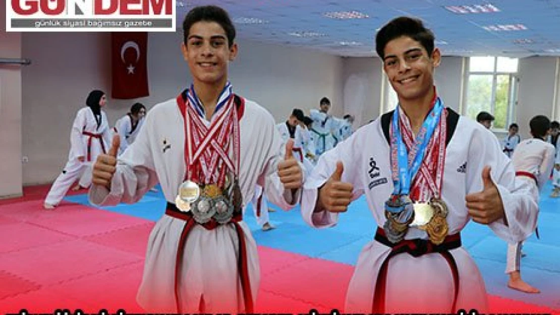 Edirneli ikiz milli tekvandocular, beraber olimpiyatlara katılmak için çalışıyor