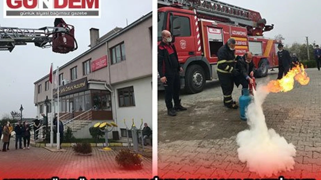 Uzunköprü huzurevinde yangın tatbikatı