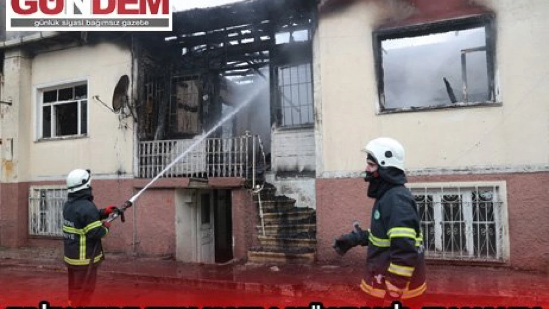 Edirne'de tek katlı müstakil ev yandı
