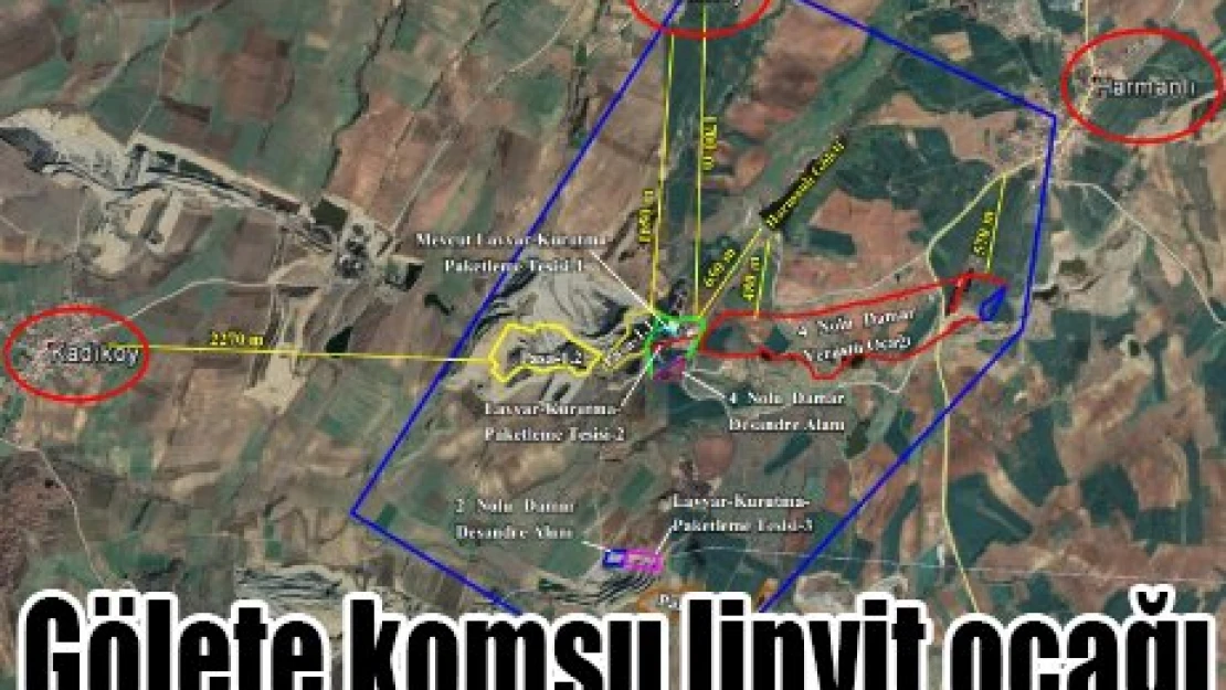 Gölete komşu linyit ocağı