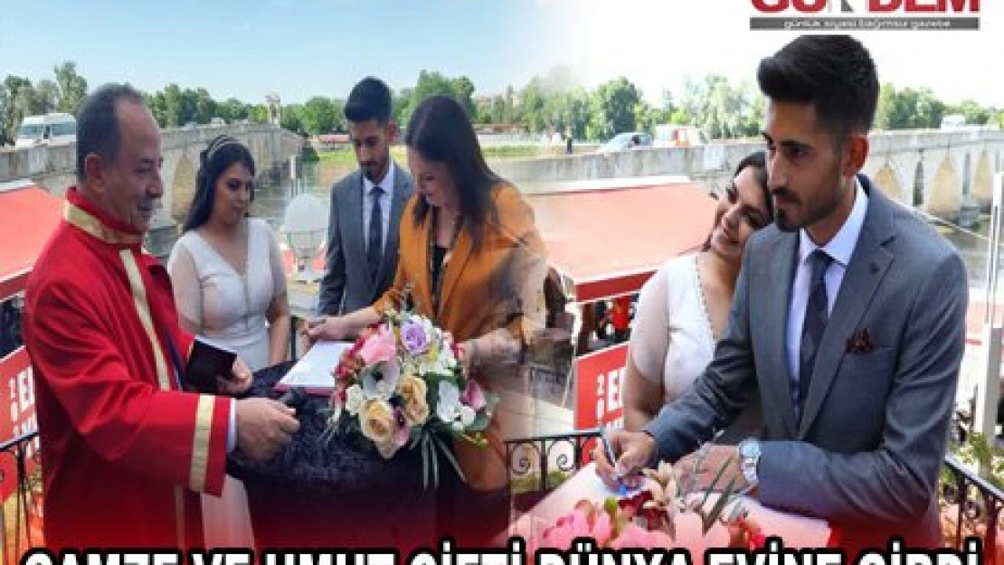 Gamze ve Umut çifti dünya evine girdi