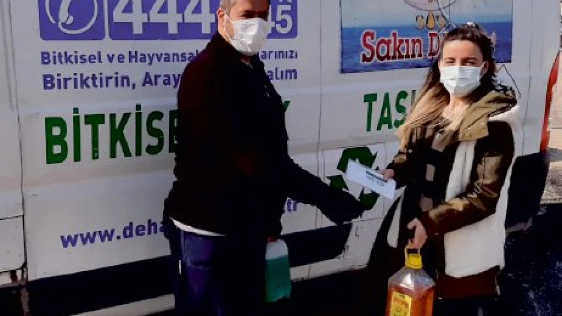 Atık yağ getirene bulaşık deterjanı