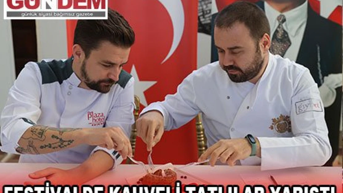 Festivalde kahveli tatlılar yarıştı