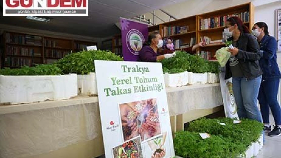 Kırklareli'nde yerel tohumlardan üretilen sebze fideleri vatandaşlara dağıtıldı
