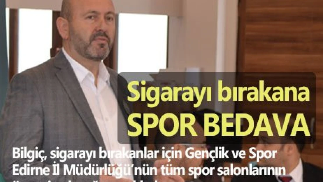 Sigarayı bırakana spor bedava