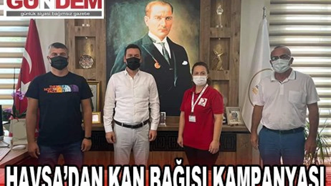  Havsa'dan kan bağışı kampanyası