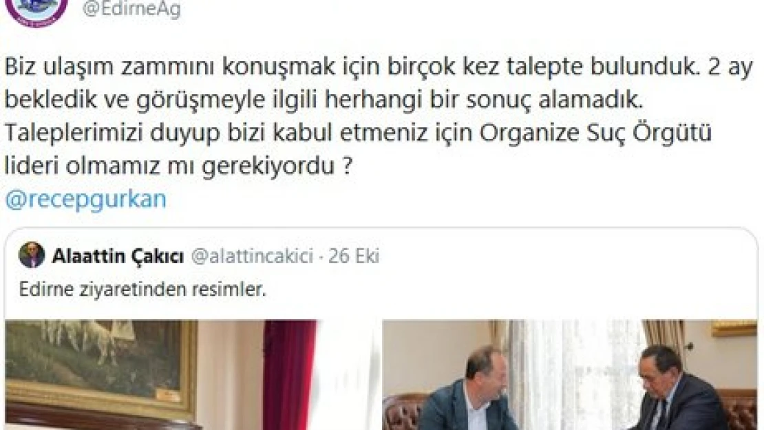Gürkan'a ETUS tepkisi