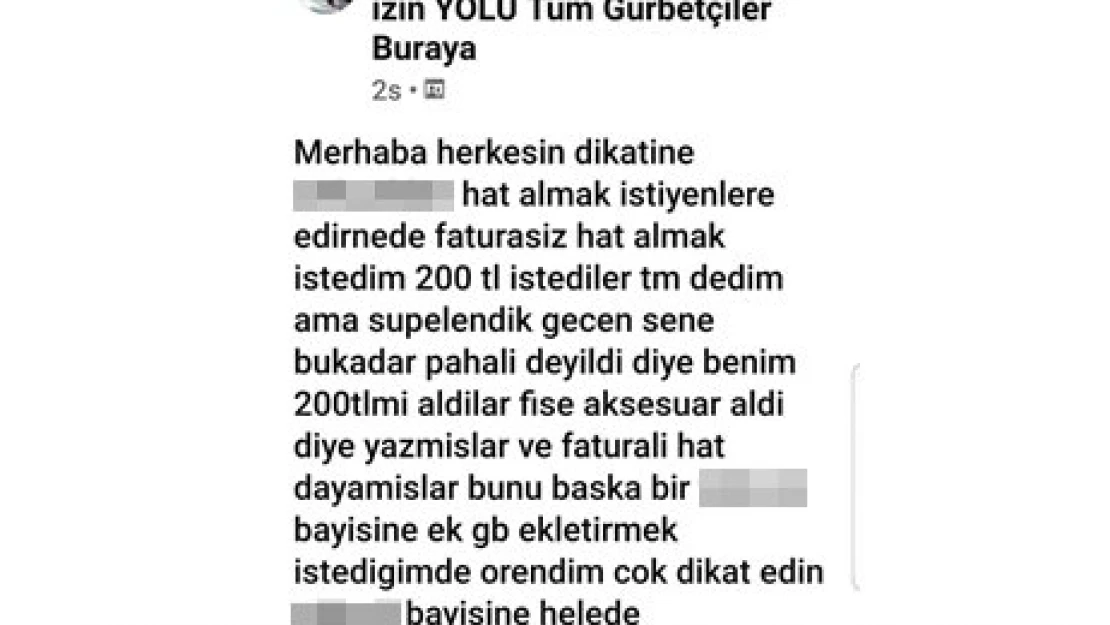 Gurbet yolunda GSM oyunu