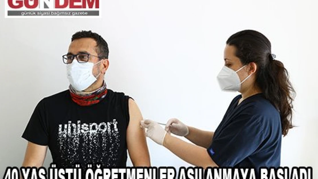 Trakya'da 40 yaş üstü öğretmen ve okul çalışanlarına Kovid-19 aşısı yapılmaya başlandı