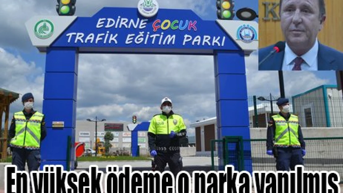En yüksek ödeme o parka yapılmış