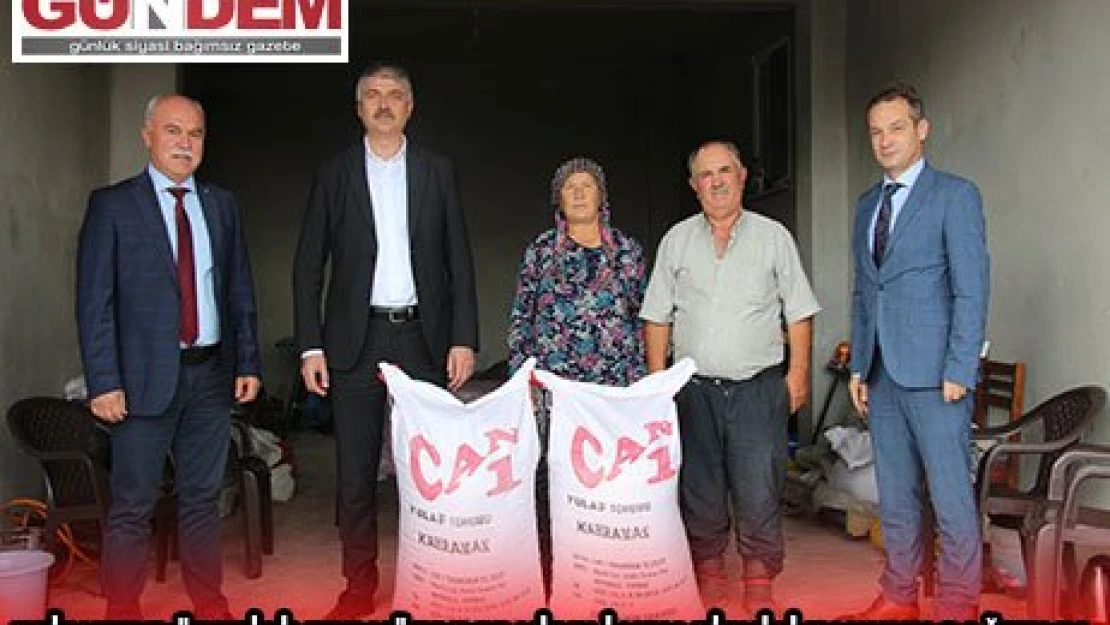 EDİRNE'DE ÜRETİCİLERE YÜZDE 75 HİBELİ YEM BİTKİSİ TOHUMU DAĞITILDI