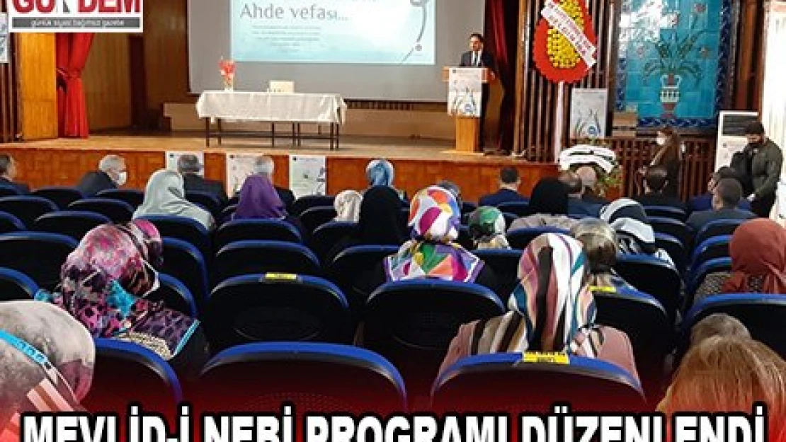 Mevlid-i Nebi programı düzenlendi