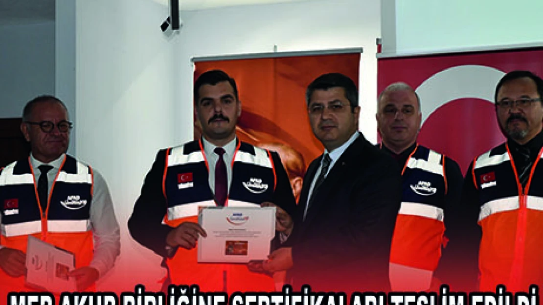 MEB AKUB BİRLİĞİNE SERTİFİKALARI TESLİM EDİLDİ