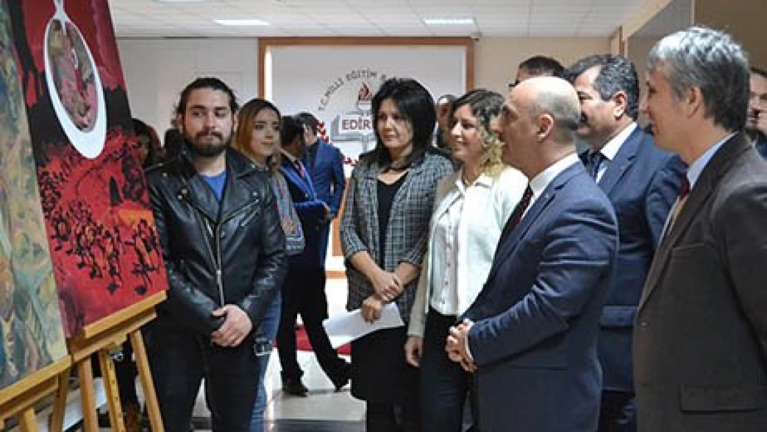 Fırçalarıyla Çanakkale'yi anlattılar 
