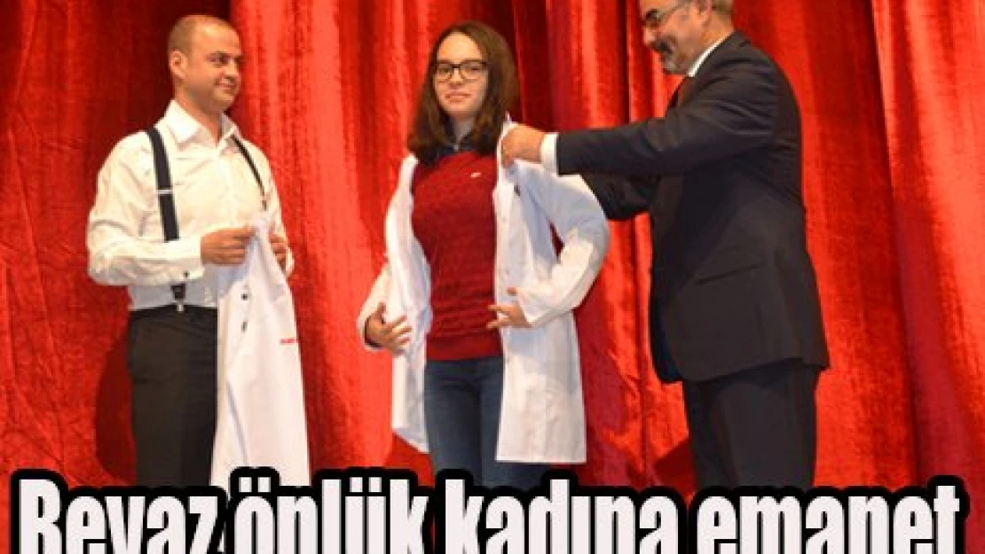 Beyaz önlük kadına emanet