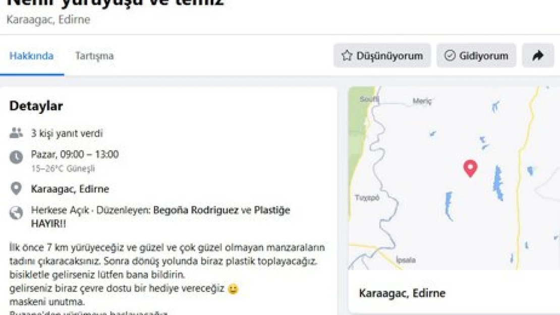 Hem yürüyüş hem temizlik