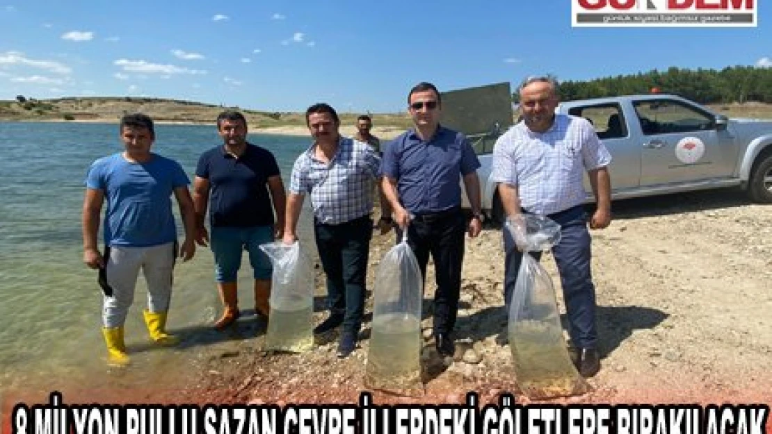 Edirne'de üretilen 8 milyon pullu sazan çevre illerdeki göletlere bırakılacak