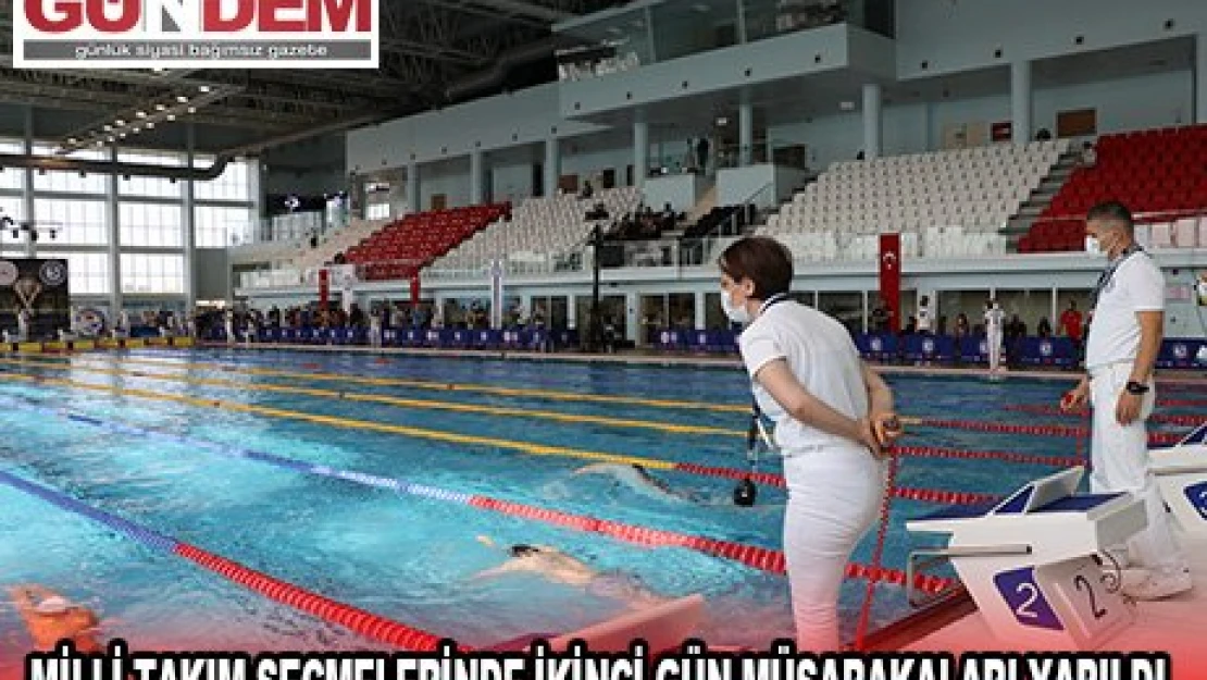 Yüzmede milli takım seçmeleri Edirne'de sürüyor