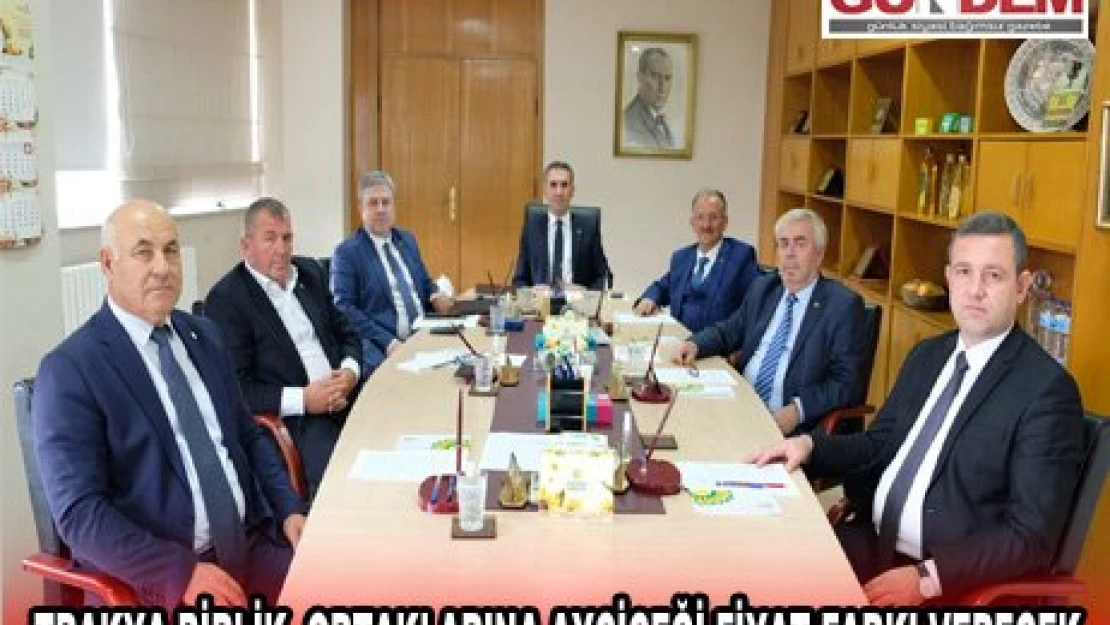 Trakya Birlik, ortaklarına ayçiçeği fiyat farkı verecek